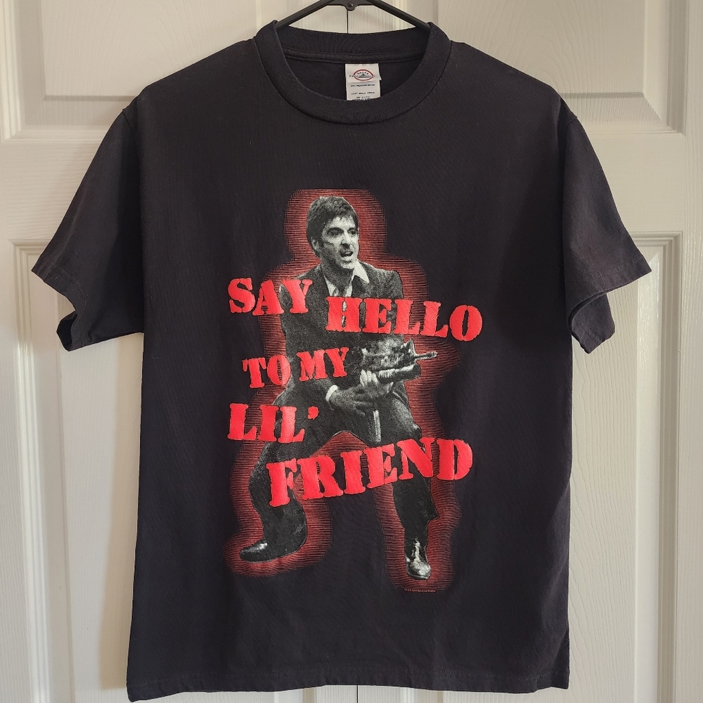Vintage 2004 Scarface Movie Al Pacino‎ Say Hello To My Lil Friend, Mens M